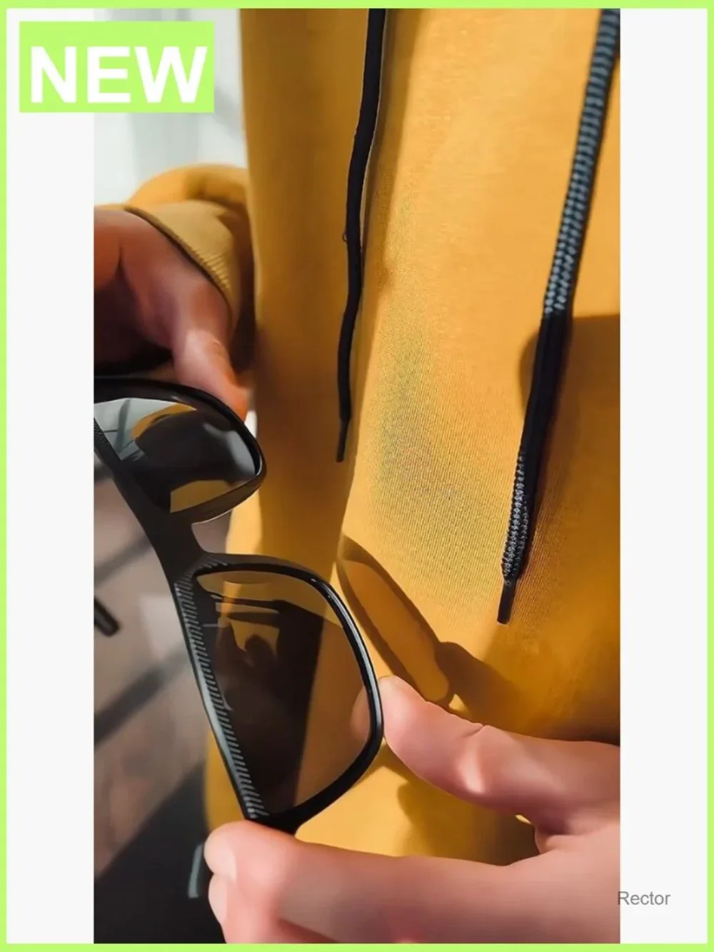 Polarized Sunglasses for Men UV400 TR90 Frame Lightweight Square Sun Glasses